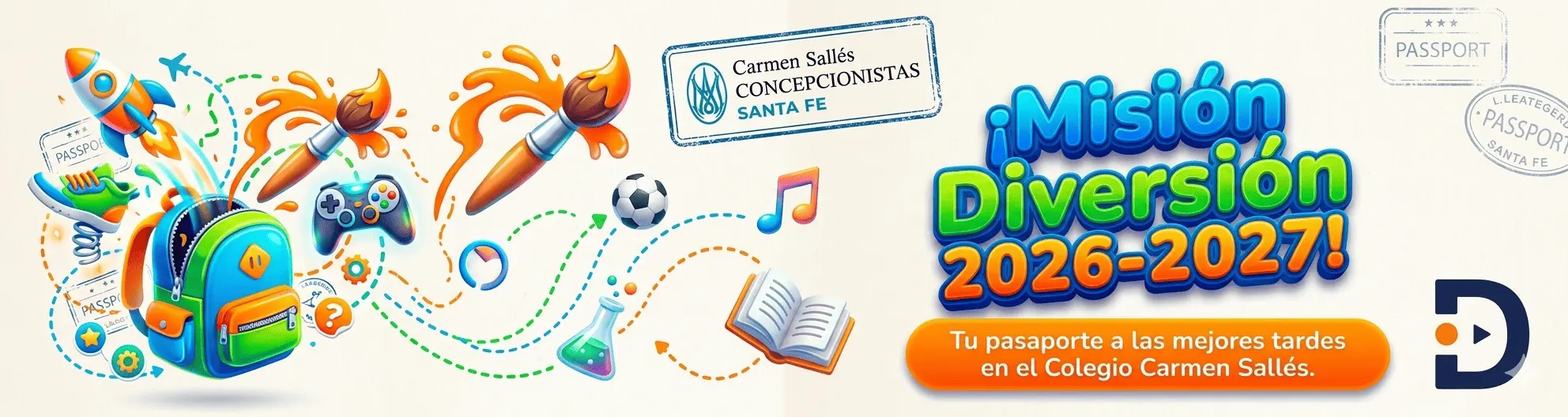 https://carmensallessantafe.es/actividades-extraescolares-2026-2027/ actividades extraescolares 2026 2027 mision diversion - banner horizontal
