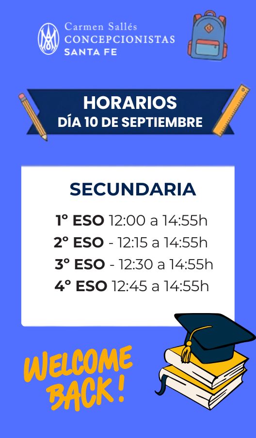 horarios inicio de curso secundaria 26-27