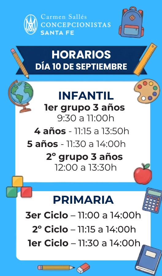 horarios inicio de curso 26-27