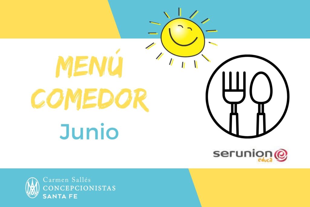 Menú comedor junio