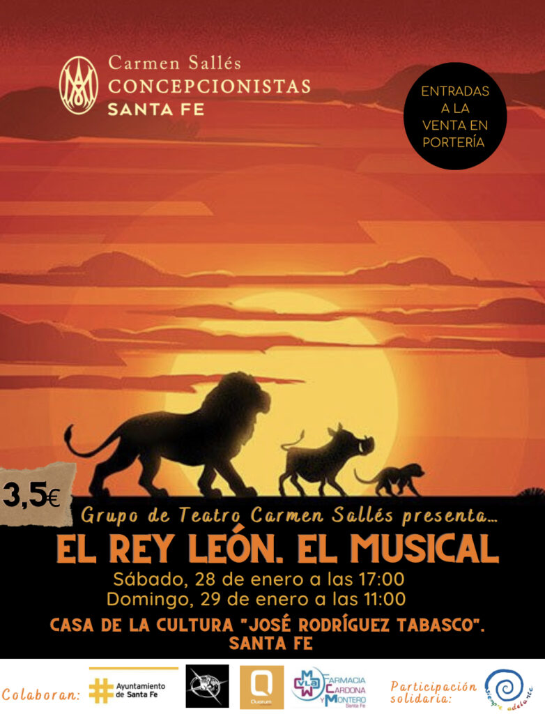 El Rey León. El Musical. @ Casa de la Cultura “Jose Rodríguez Tabasco”
