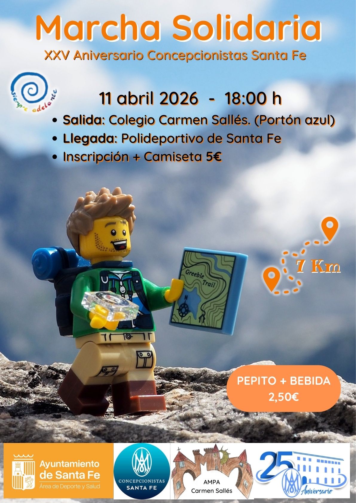 cartel marcha solidaria carmen salles 25 aniversario