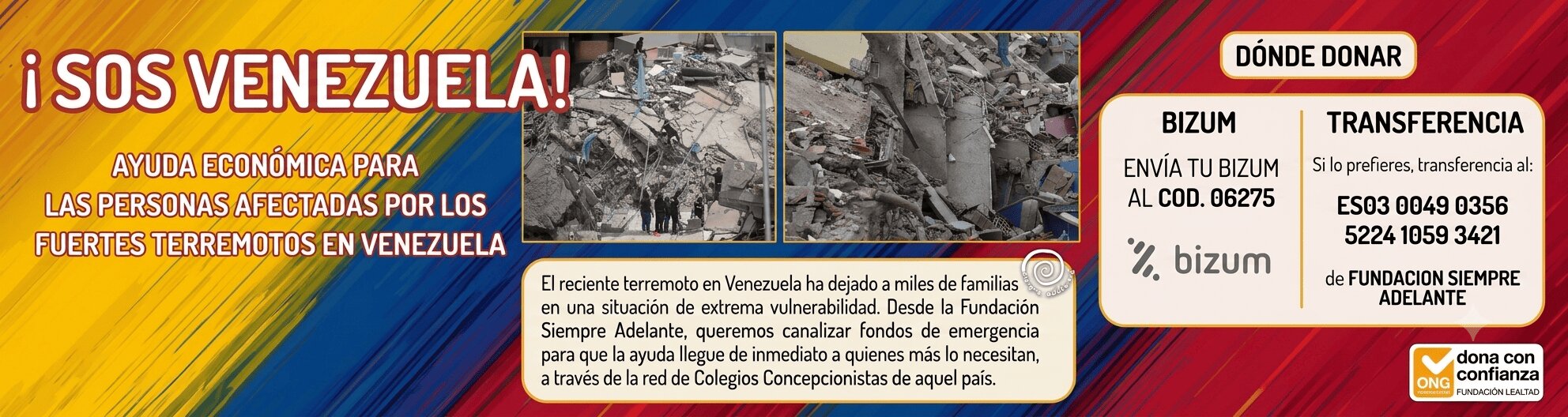 terremoto venezuela - donativos - fundacion siempre adelante